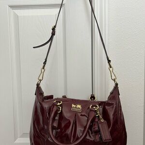 Coach 1941 Patent Leather Burgundy Purse